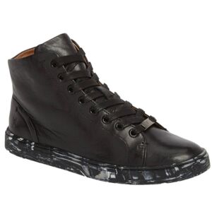🖤GUC FRYE Brand Ivy Genuine Leather High Top Lace Up Dress Sneaker, Black, 6